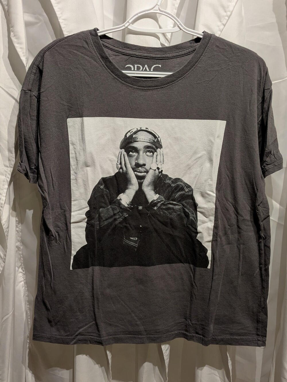 15 2Pac Tupac Shakur Graphic T-Shirt Charcoal Gray Size XL